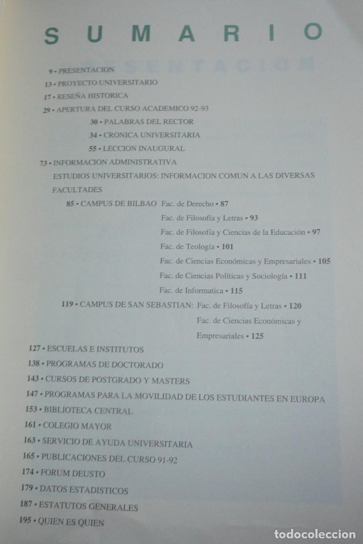 Libros de segunda mano: Universidad de Deusto - Anuario 92-93 - Foto 2
