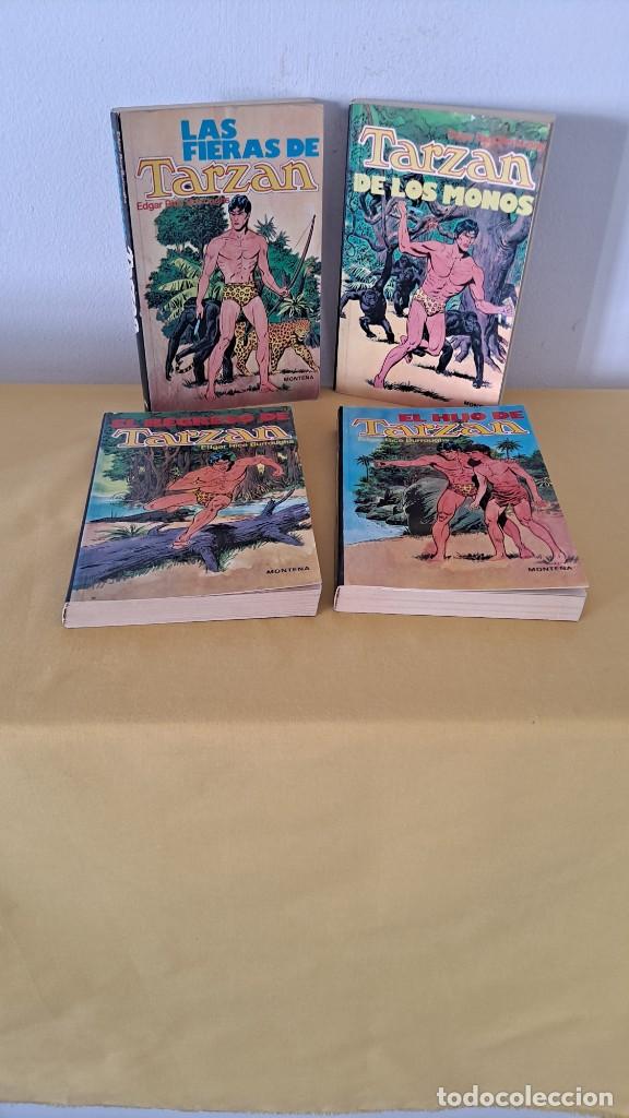 Libros de segunda mano: EDGAR RICE BURROUGHS - TARZAN (4 LIBROS) - EDICIONES MONTENA 1981 - Foto 1