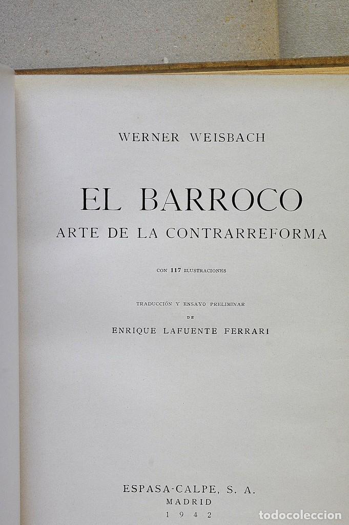 Libros de segunda mano: El Barroco. Arte de la Contrarreforma. Werner Weisbach - Foto 2