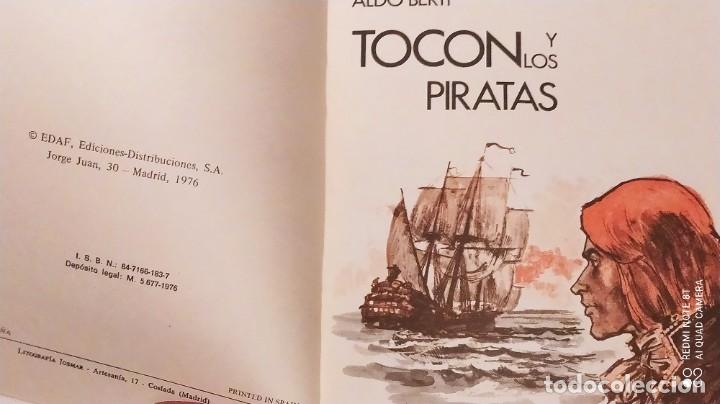 Libros de segunda mano: TOCON Y LOS PIRATAS - ALDO BERTI - EDAF A&Ntilde;O 1976 - Foto 3
