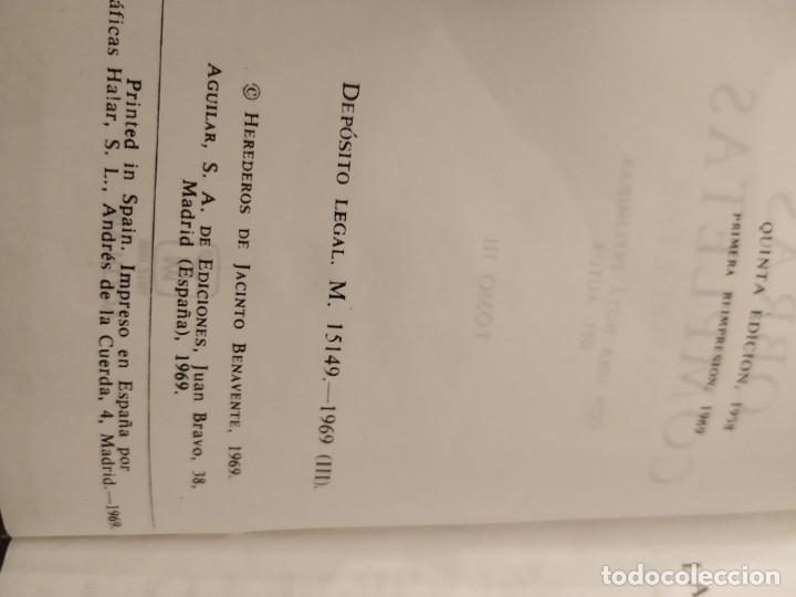 Libros de segunda mano: JACINTO BENAVENTE OBRAS COMPLETAS AGUILAR - Foto 8