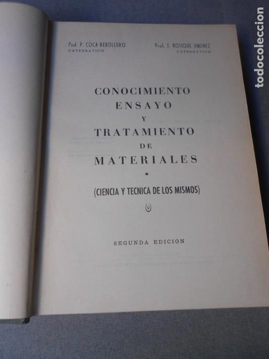 Libros de segunda mano: CONOCIMIENTO DE MATERIALES - Foto 2