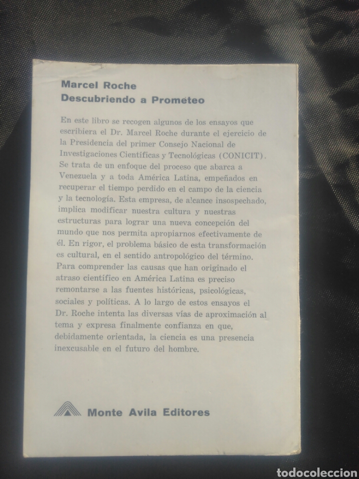 Libros de segunda mano: Marcel Roche. Descubriendo a Prometeo. - Foto 2