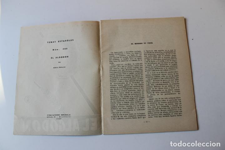 Libros de segunda mano: EL ALGODON. TEMAS ESPA&Ntilde;OLES, MADRID 1956 - Foto 2