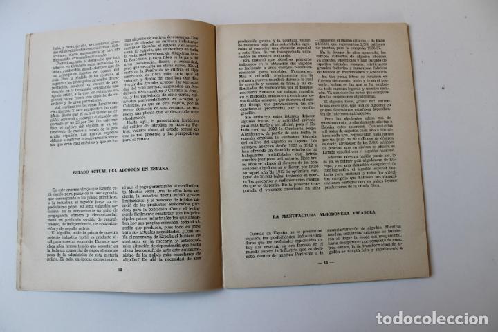 Libros de segunda mano: EL ALGODON. TEMAS ESPA&Ntilde;OLES, MADRID 1956 - Foto 4