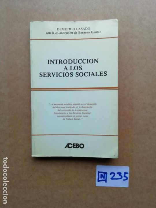 Libros de segunda mano: Introducci&oacute;n A Los Servicios Sociales - Foto 1