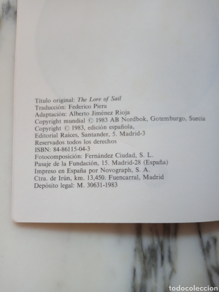 Libros de segunda mano: LAS ARTES DE LA VELA - GU&Iacute;A - VV.AA. - RA&Iacute;CES - 1983 - Foto 3