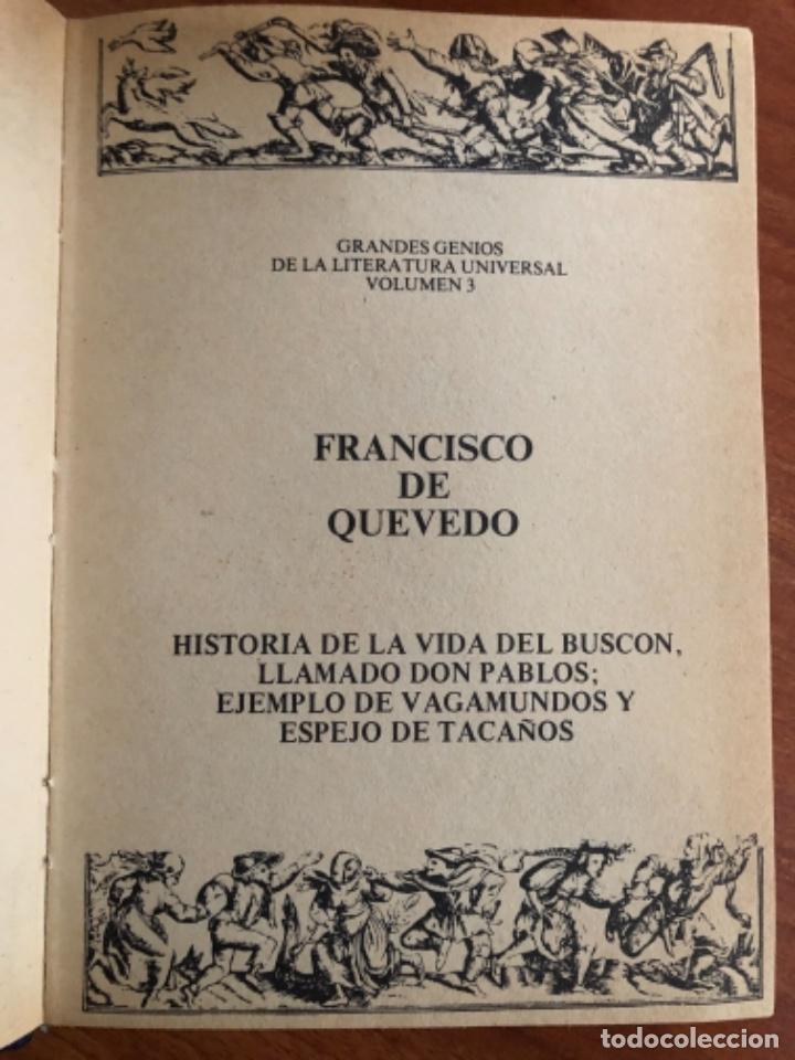 Libros de segunda mano: Antiguo libro Francisco de Quevedo - Foto 2