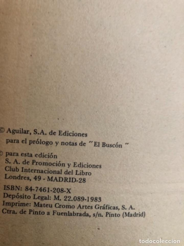 Libros de segunda mano: Antiguo libro Francisco de Quevedo - Foto 4