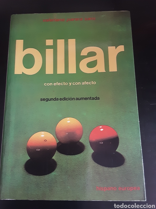 Libros de segunda mano: Billar con efecto y con afecto. Valeriano Parera Sans - Foto 1