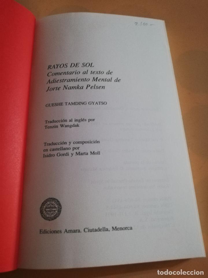 Libros de segunda mano: RAYOS DE SOL. GUESHE TAMDING GYATSO. EDICIONES AMARA. 1993. PAG. 174. - Foto 2