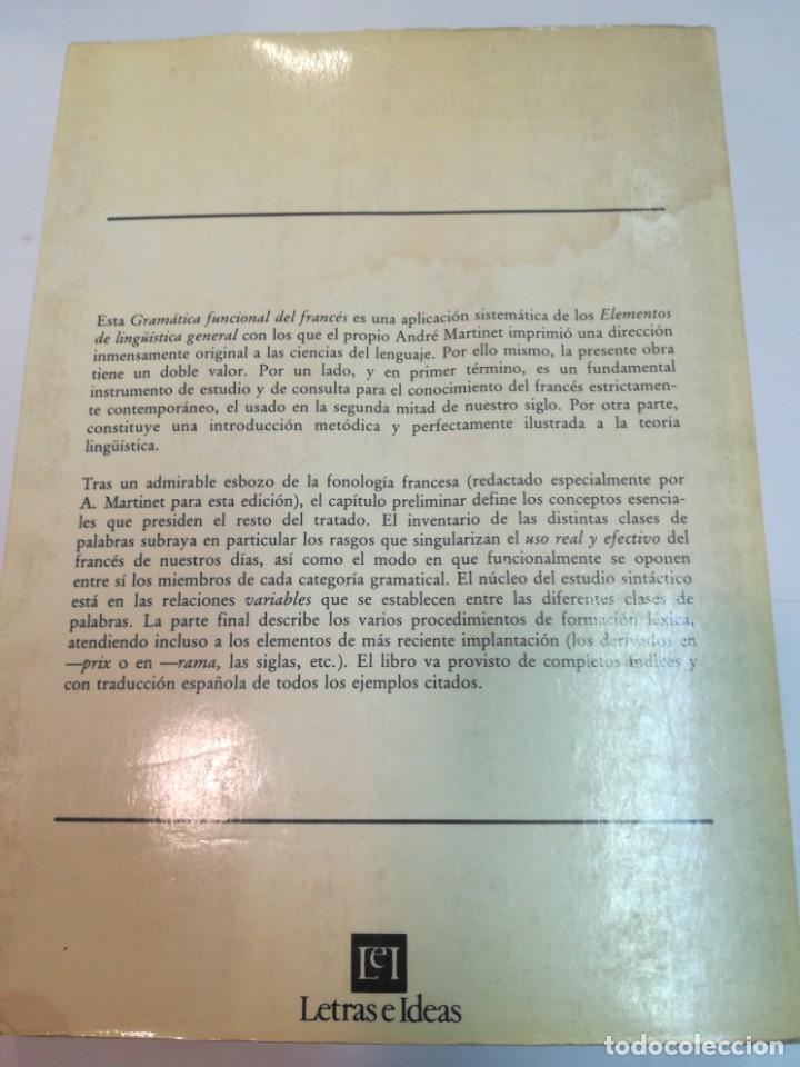 Libros de segunda mano: ANDR&Eacute; MARTINET Gram&aacute;tica funcional del franc&eacute;s SA2690 - Foto 2