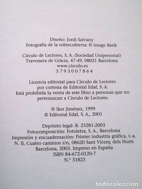 Libros de segunda mano: Enigmas sin resolver. Iker Jim&eacute;nez - Foto 2