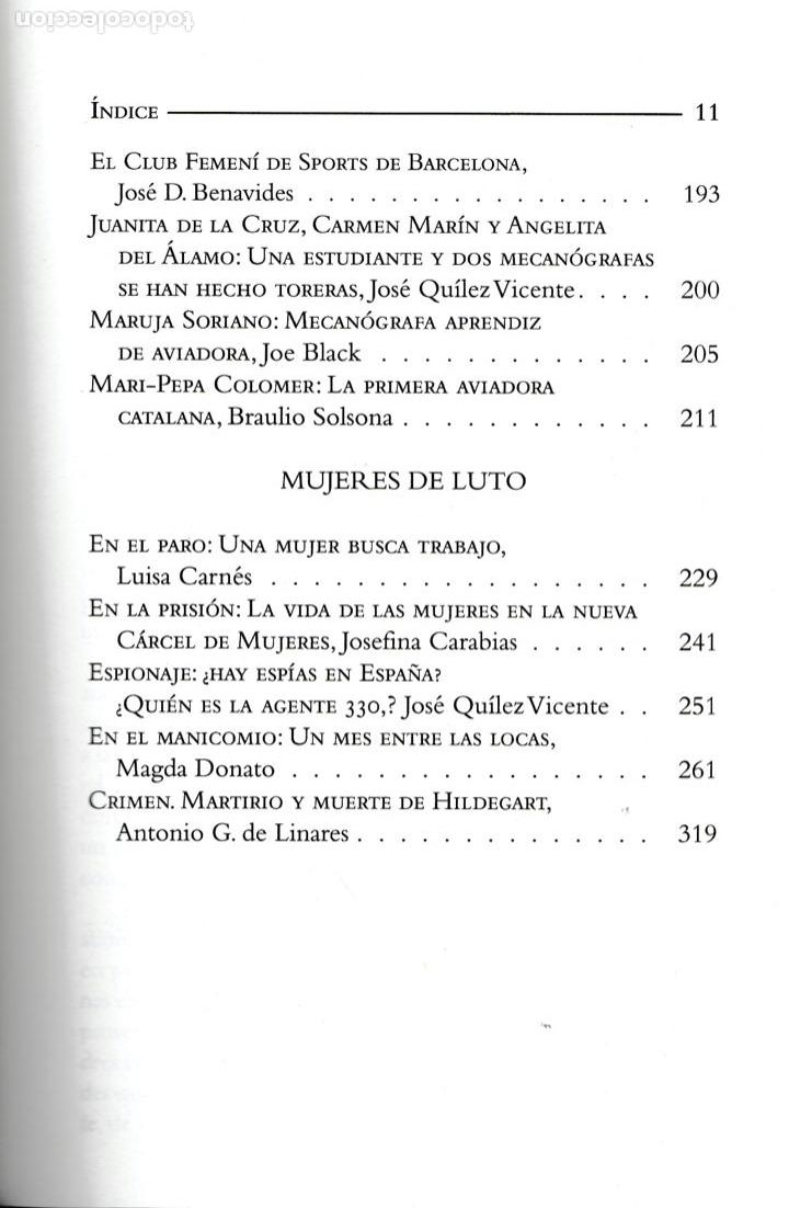 Libros de segunda mano: Mujeres en primera plana / Sergi Doria - Foto 4