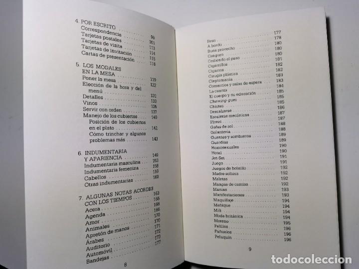 Libros de segunda mano: MANUAL DE LAS BUENAS MANERAS (ANGEL AMABLE) - Foto 3
