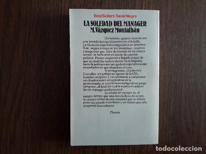 Libros de segunda mano: libro usado, La soledad del manager, Manuel Vazquez Montalb&aacute;n. Planeta. - Foto 2