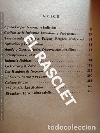 Libros de segunda mano: ANTIG&Uuml;O LIBRO - AYUDATE - DE SAMUEL SMILES - A&Ntilde;O 1945 - Foto 4
