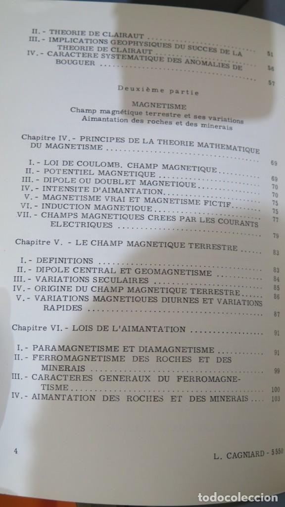 Libros de segunda mano: INTRODUCTION A LA PHYSIQUE DU GLOBE. CAGNIARD - Foto 3