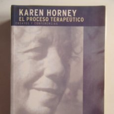 Livres d'occasion: EL PROCESO TERAPEUTICO - KAREN HORNEY - LA LLAVE. Lote 239981775