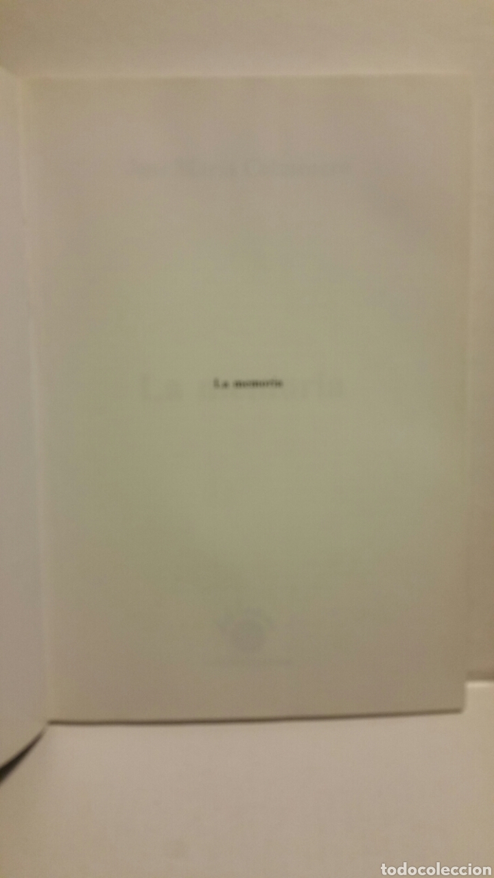 Libros de segunda mano: La memoria. Jos&eacute; Mar&iacute;a Colmenero, ediciones del lunar 2005. - Foto 4