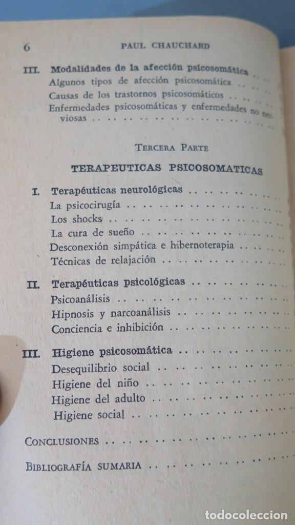 Libros de segunda mano: LA MEDICINA PSICOSOMATICA. PAUL CHAUCHARD: - Foto 3