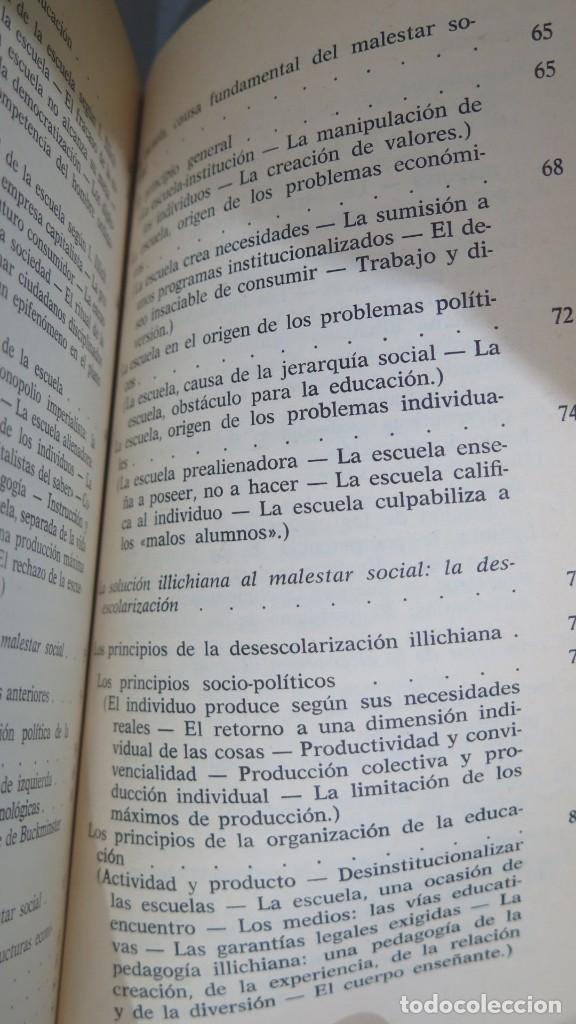 Libros de segunda mano: IVAN ILLICH O LA ESCUELA SIN SOCIEDAD - Foto 4