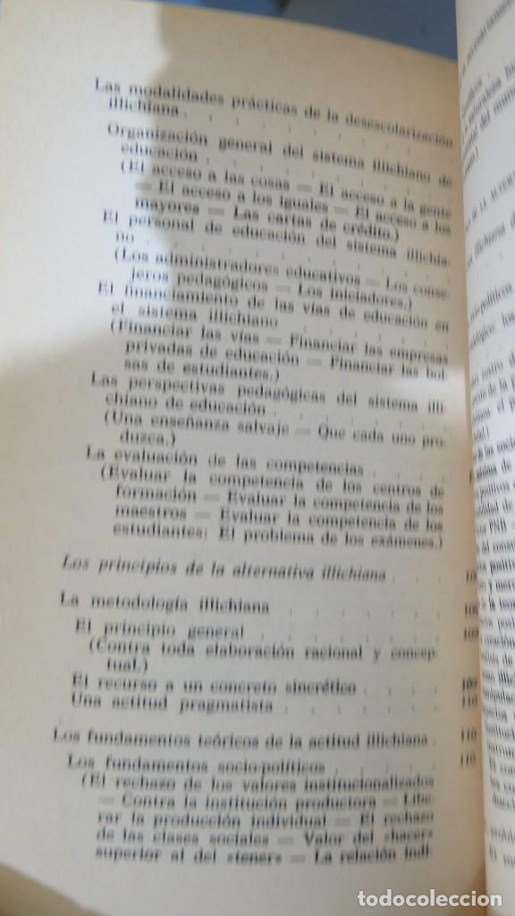 Libros de segunda mano: IVAN ILLICH O LA ESCUELA SIN SOCIEDAD - Foto 5