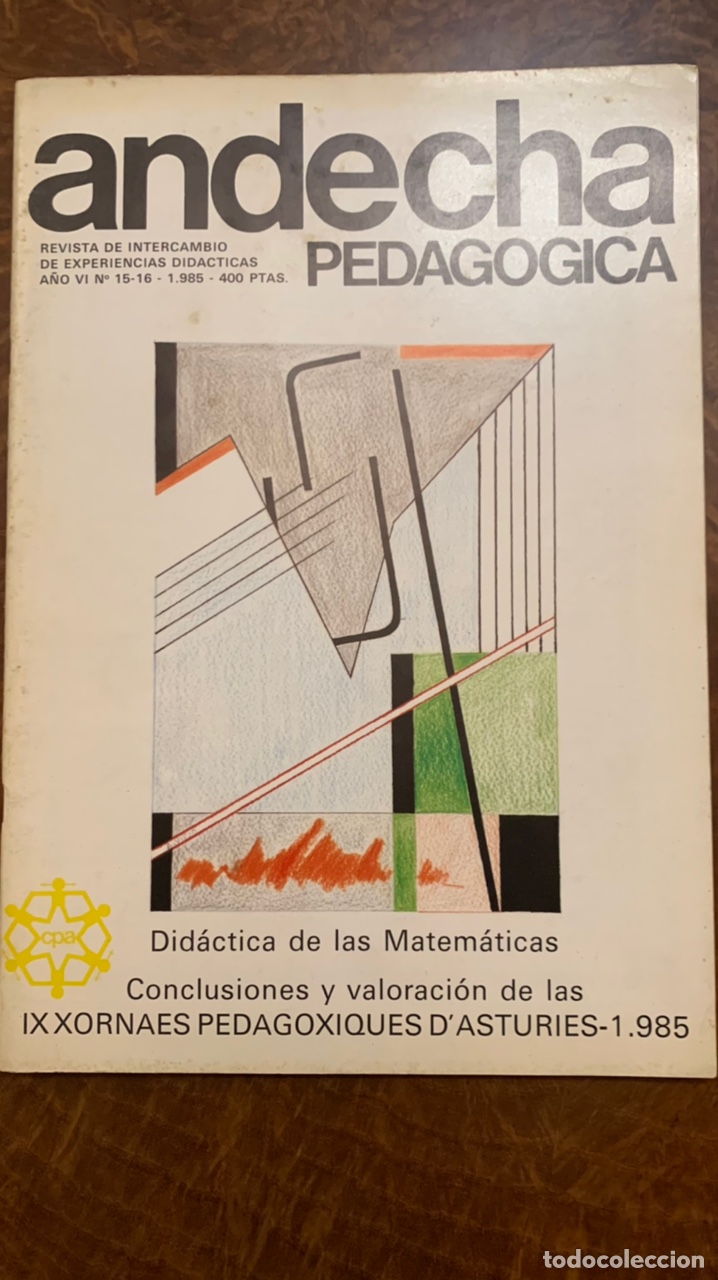 Livres d'occasion: Andecha pedag&oacute;gica, n&deg; 15-16, 1985 revista asturiana de Pedagog&iacute;a