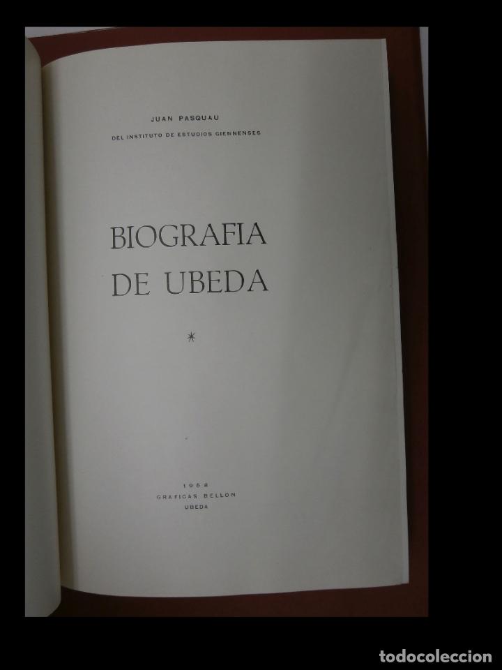 Libros de segunda mano: Biografia de Ubeda. Juan Pasquau - Foto 1