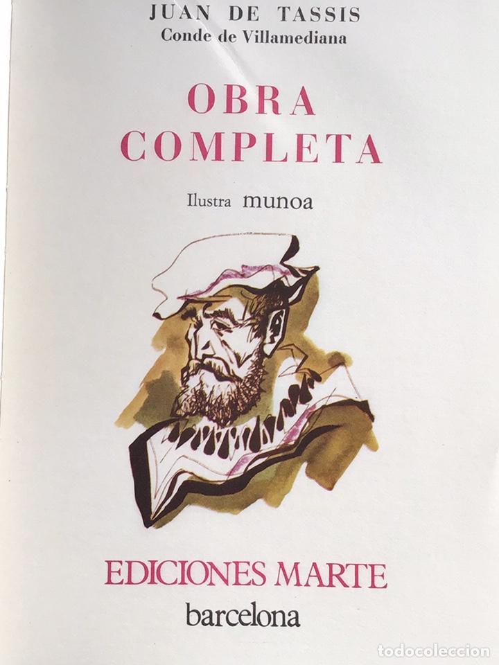 Libros de segunda mano: OBRA COMPLETA / JUAN DE TASSIS / MARTE 1967 - Foto 3
