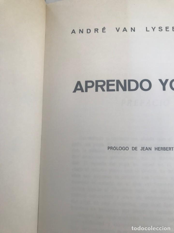 Libros de segunda mano: Aprendo Yoga. Andr&eacute; Van Lysebeth - Foto 3