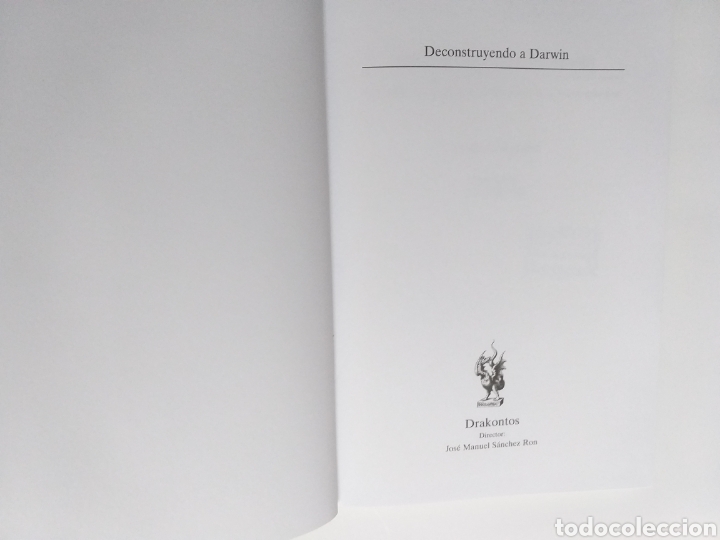 Libros de segunda mano: Deconstruyendo a Darwin Javier Sampedro - Foto 7
