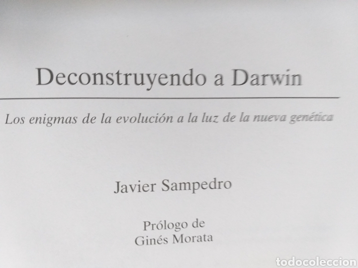 Libros de segunda mano: Deconstruyendo a Darwin Javier Sampedro - Foto 8