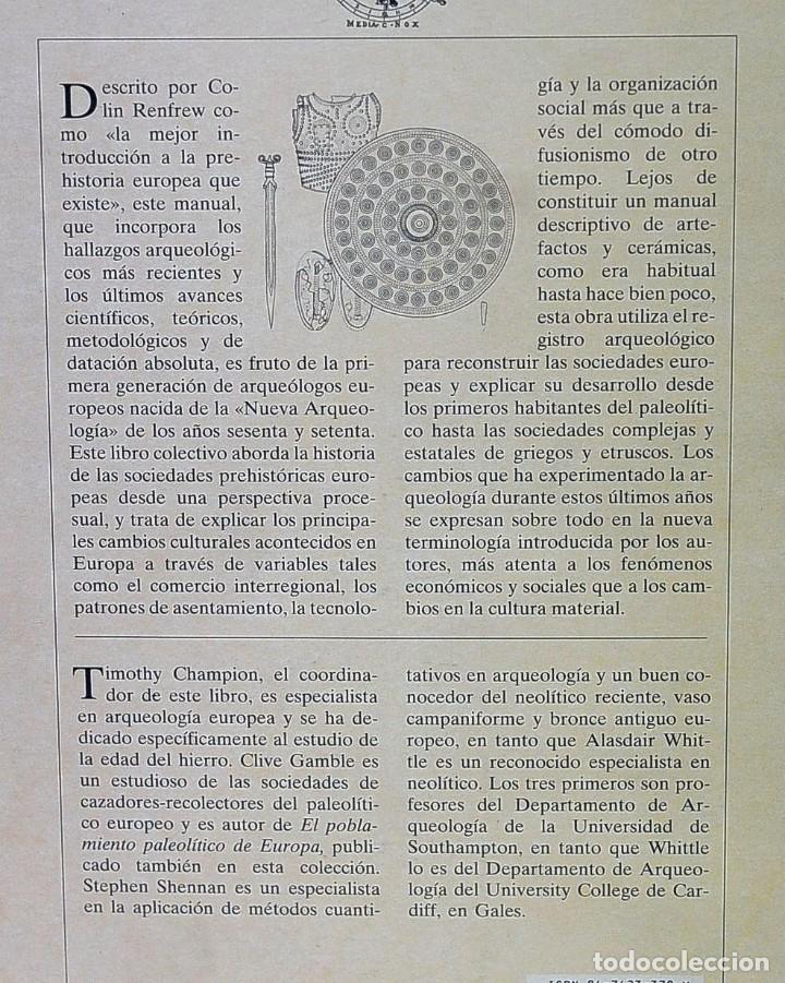 Libros de segunda mano: PREHISTORIA DE EUROPA. VV.AA. - Foto 5