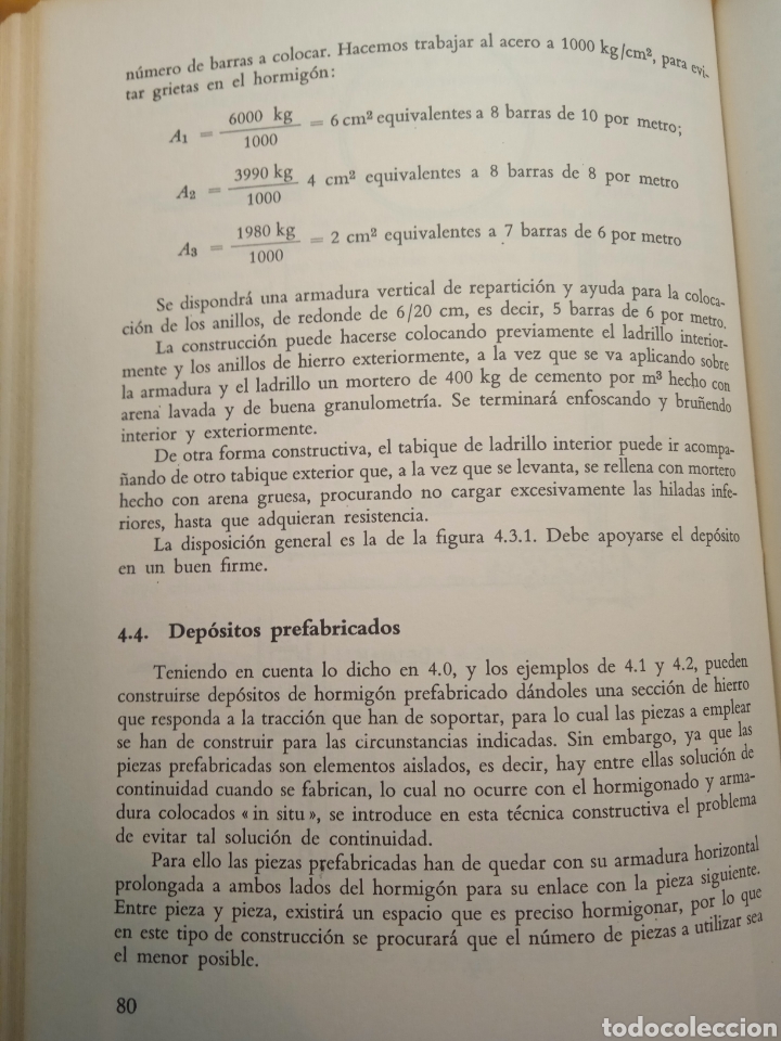Libros de segunda mano: C&aacute;lculo y Construcci&oacute;n de Dep&oacute;sitos. Gerardo G. Zabaleta. - Foto 7