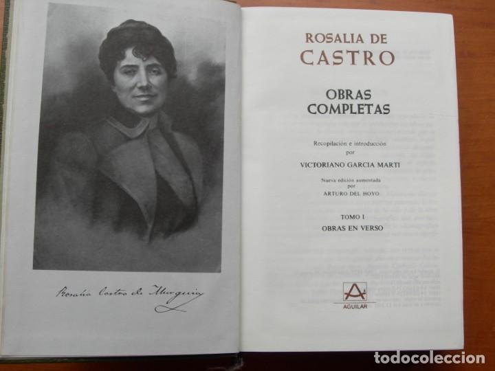 Libros de segunda mano: OBRAS COMPLETAS / ROSAL&Iacute;A DE CASTRO / 2 TOMOS - Foto 2