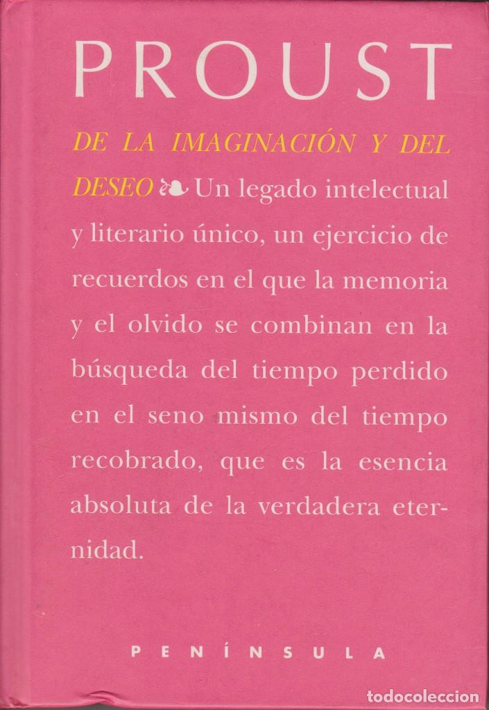 Libros de segunda mano: De la imaginaci&oacute;n y del deseo - Marcel Proust - Foto 1