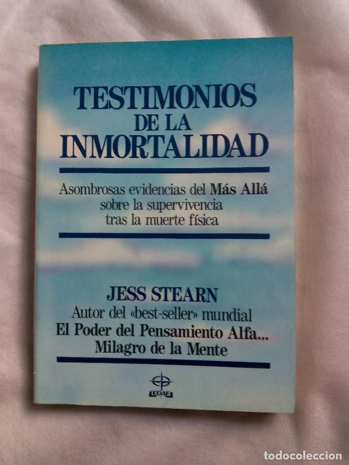 Libros de segunda mano: TESTIMONIOS DE LA INMORTALIDAD / JESS STEARN - Foto 1