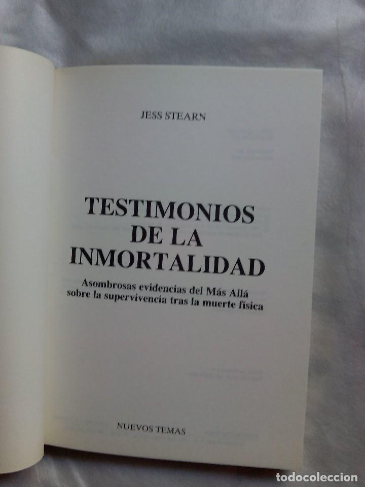 Libros de segunda mano: TESTIMONIOS DE LA INMORTALIDAD / JESS STEARN - Foto 4