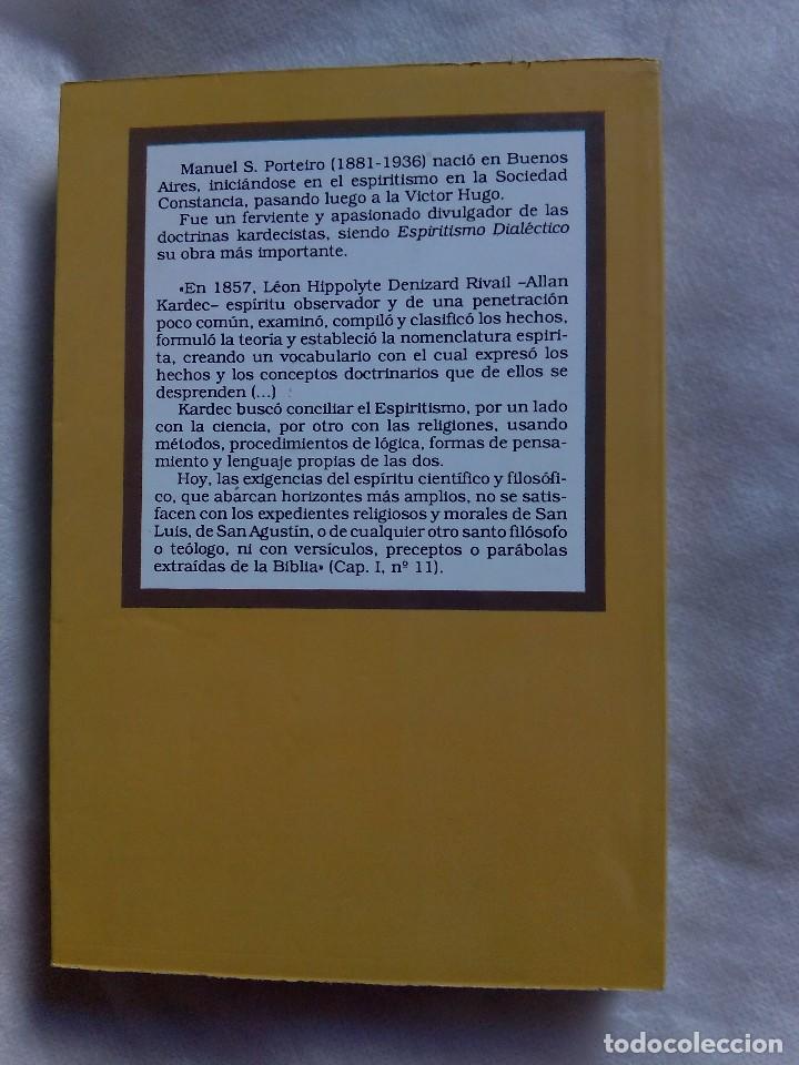 Libros de segunda mano: ESPIRITISMO DIAL&Eacute;CTICO / MANUEL S. PORTEIRO - Foto 2