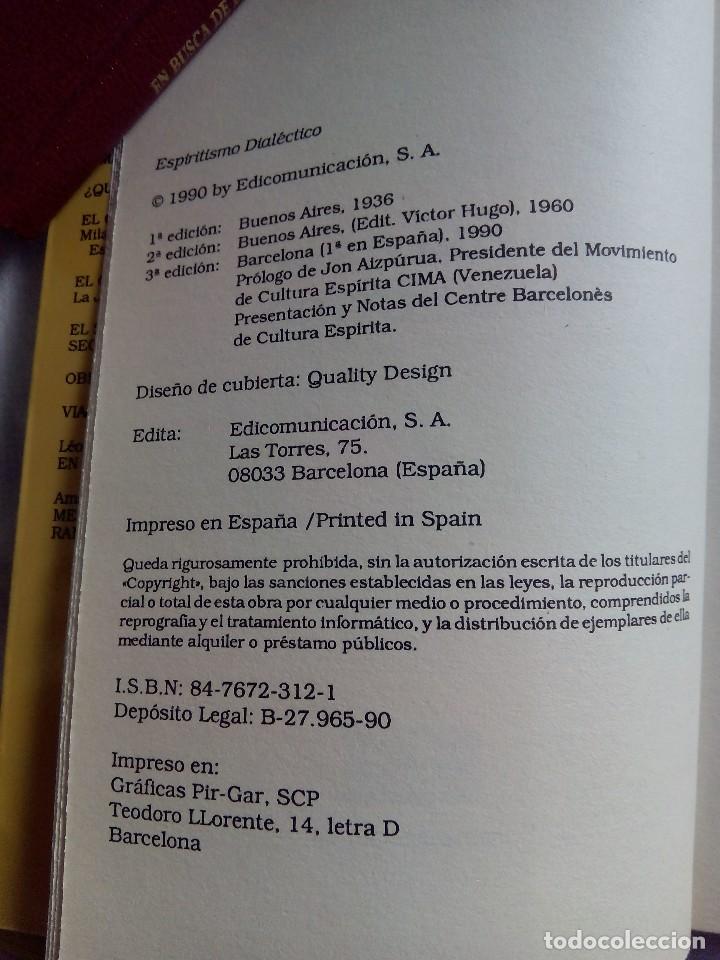 Libros de segunda mano: ESPIRITISMO DIAL&Eacute;CTICO / MANUEL S. PORTEIRO - Foto 4