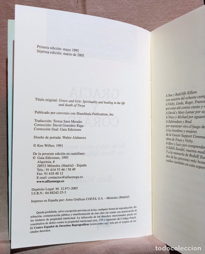 Libros de segunda mano: Gracia y coraje. Ken Wilber.-ENVIO GRATUITO - Foto 3