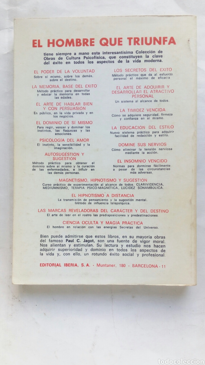 Libros de segunda mano: M&eacute;todo pr&aacute;ctico para desarrollar La Memoria. Paul C. Jagot. - Foto 2