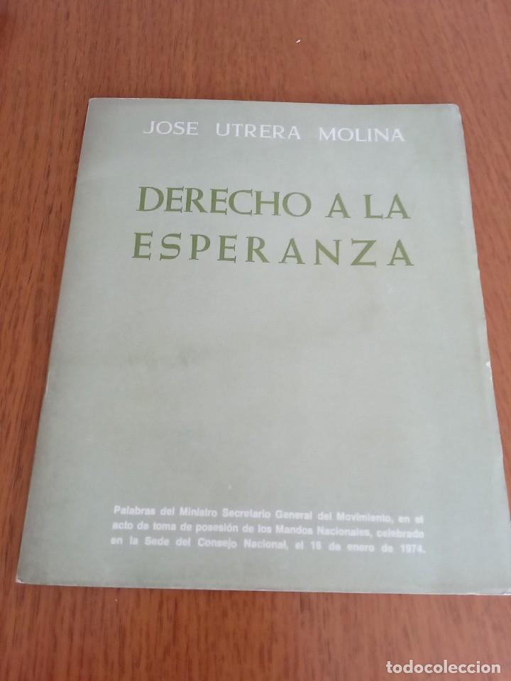 Libros de segunda mano: Derecho a la esperanza. - Foto 1