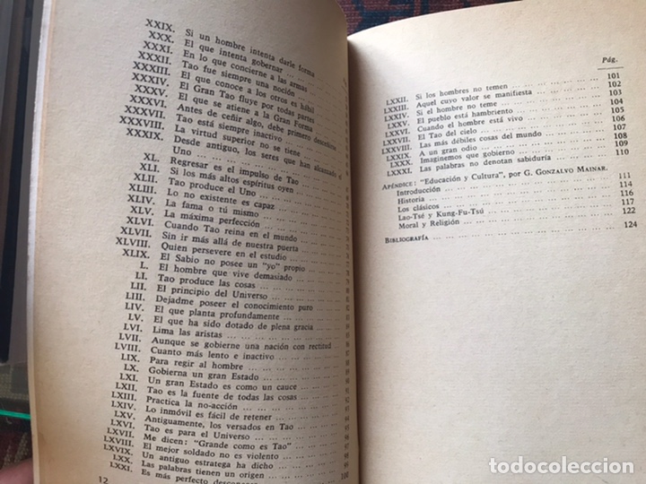 Libros de segunda mano: Lao-Ts&eacute;. Tao Te Ching. El libro del recto camino. Morata - Foto 4