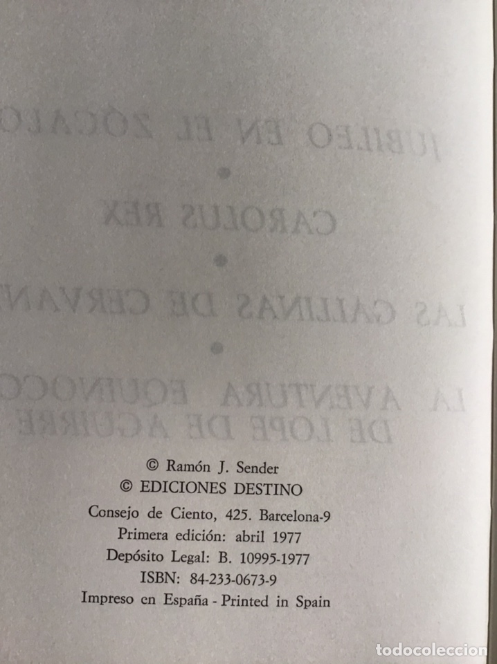 Libros de segunda mano: OBRA COMPLETA / RAM&Oacute;N J. SENDER / DESTINO 1976-1981 - Foto 6