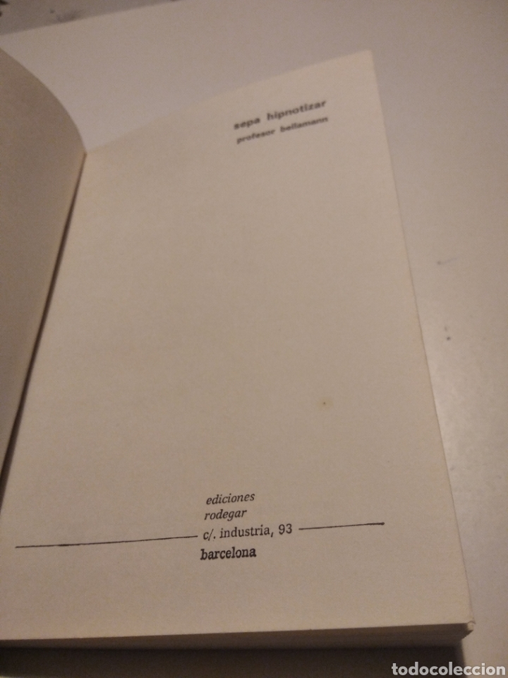 Libros de segunda mano: Libro, sepa hipnotizado, prof.Bellamann - Foto 3