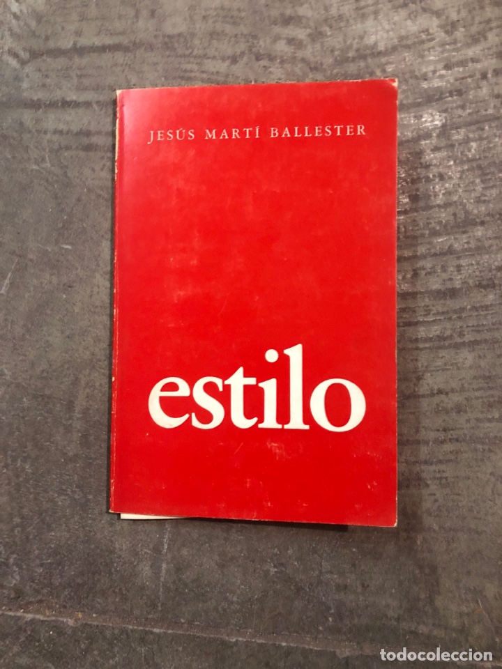 Libros de segunda mano: Estilo Jes&uacute;s Marti Ballester - Foto 1