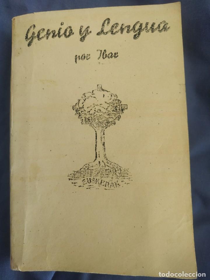 Libros de segunda mano: Euskera .GENIO Y LENGUA por IBAR - Foto 1