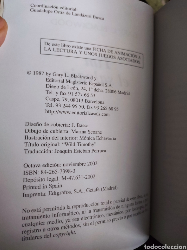 Libros de segunda mano: Tim El Salvaje. Gary L. Blackwood - Foto 3